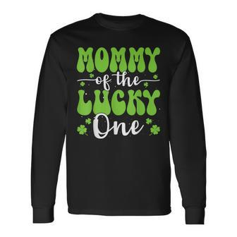 Mommy Of The Lucky One First Birthday St Patrick's Day Long Sleeve T-Shirt - Thegiftio UK