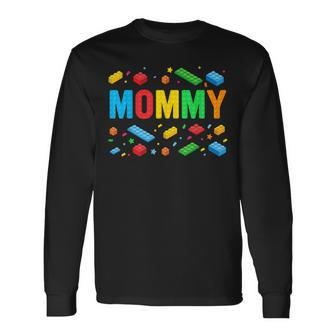 Mommy Master Builder Building Bricks Blocks Family Matching Long Sleeve T-Shirt - Monsterry AU