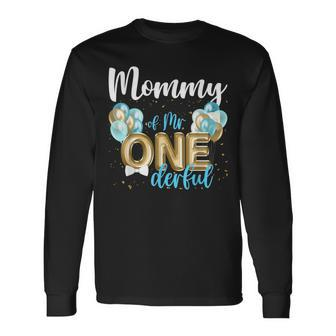 Mommy Of Mr Onederful 1St Birthday First One-Derful Matching Long Sleeve T-Shirt - Monsterry AU