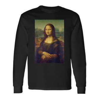 Mona Lisa By Leonardo Dainci Langarmshirts - Seseable