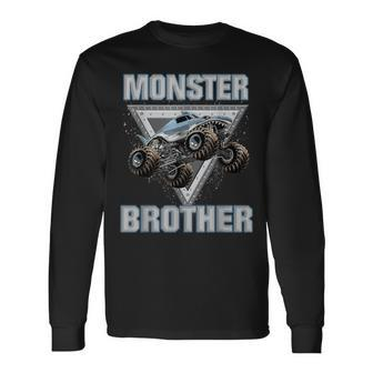 Monster Truck Brother Monster Truck Are My Jam Truck Lovers Long Sleeve T-Shirt - Seseable