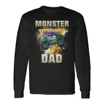 Monster Truck Dad Family Matching Monster Truck Lovers Long Sleeve T-Shirt - Seseable