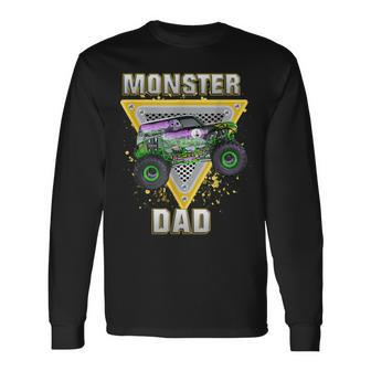 Monster Truck Dad Fathers Day Monster Truck Are My Jam Long Sleeve T-Shirt - Thegiftio UK
