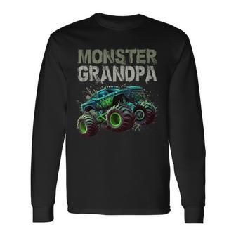 Monster Truck Grandpa Family Matching Monster Truck Lovers Long Sleeve T-Shirt - Monsterry CA