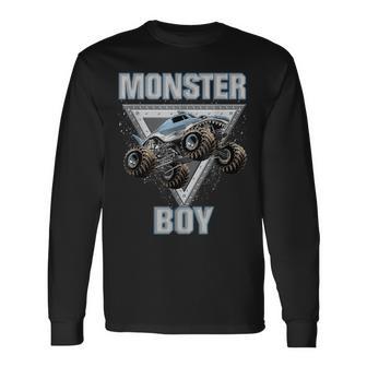 Monster Truck Are My Jam Monster Truck Boy Long Sleeve T-Shirt - Monsterry CA