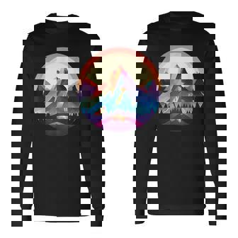 Montañas Alpes Senderismo Montañismo Montañismo Deportes Senderismo Camiseta de manga larga - Regaloses