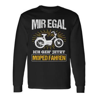 Moped Ich Geh' Jetzt Moped Fahren Ich Geh' Jetzt Moped F S Langarmshirts - Seseable