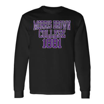 Morris Brown College 1881 Wht01 Long Sleeve T-Shirt - Monsterry DE