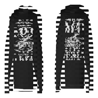 Motorista Divertido Motero Ir En Moto Es Mi Terapia Biker Camiseta de manga larga - Regaloses