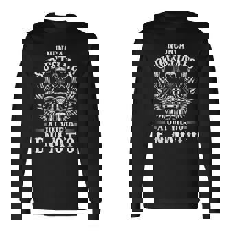 Motorista Divertido Motero Un Viejo En Moto Biker Camiseta de manga larga - Regaloses