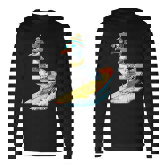 Mouette Surf Surf Meracances Cool T-shirt à manches longues - Cadeauxyz
