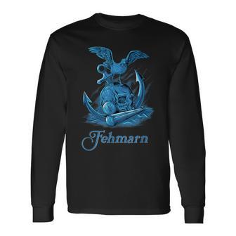 Möwe Auf Schädel Insel Fehmarn Langarmshirts - Geschenkecke