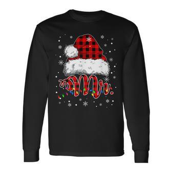 Mr And Mrs Claus Christmas Couples Matching Pajamas Long Sleeve T-Shirt - Monsterry CA