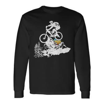 Mtb Vintage Bike Fans Boys Youth Mtb Accessories Long Sleeve T-Shirt - Monsterry