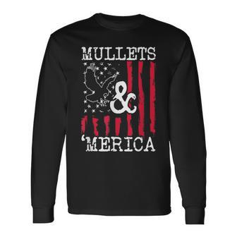 Mullet T Mullets And Merica Men Long Sleeve T-Shirt - Monsterry