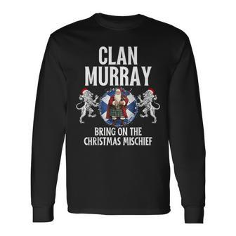 Murray Clan Christmas Scottish Family Name Party Long Sleeve T-Shirt - Seseable