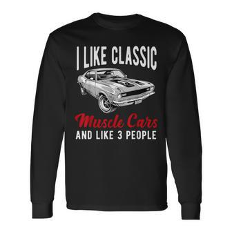 Muscle Car American Classic Muscle Racing Enthusiast Long Sleeve T-Shirt - Monsterry AU
