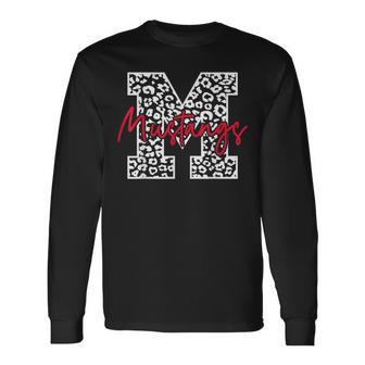 Mustangs School Sports Fan Team Spirit Long Sleeve T-Shirt - Seseable