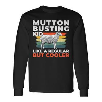 Mutton Busting Sheep Rodeo Definition Long Sleeve T-Shirt - Thegiftio UK