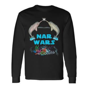 Narwhal Nar Wars Under The Sea Long Sleeve T-Shirt - Monsterry AU