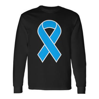 National Foster Care Month Blue Ribbon In Corner Long Sleeve T-Shirt - Monsterry CA