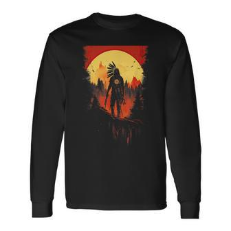 Native American Heritage Chief Long Sleeve T-Shirt - Monsterry AU