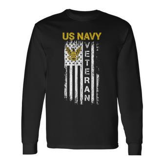 Navy Military Navy Veteran Us Navy Veteran Long Sleeve T-Shirt - Monsterry AU