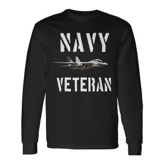 Navy Veteran F14 Tomcat Long Sleeve T-Shirt - Monsterry UK