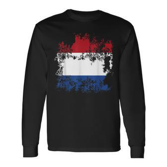 The Netherlands Holland Flag King's Day Holiday Long Sleeve T-Shirt - Monsterry