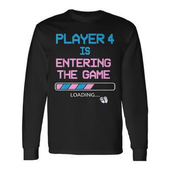 New Dad Baby Announcement Gender Reveal Father's Day Gaming Long Sleeve T-Shirt - Monsterry DE