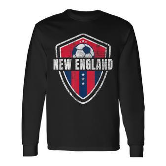 New England Soccer Jersey Ii Original Distressed Long Sleeve T-Shirt - Monsterry DE