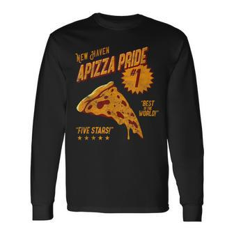 New Haven Apizza Pride Pizza Lover For Foodies Long Sleeve T-Shirt - Monsterry