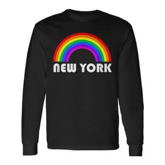 New York Gay Lesbian Bisexual Transgender Pride Lgbt Long Sleeve T-Shirt - Monsterry DE
