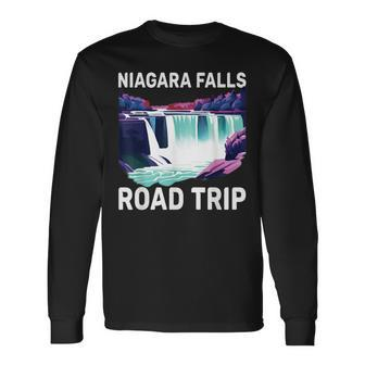 Niagara Falls Road Trip Souvenir Summer Vacation Niagara Long Sleeve T-Shirt | Mazezy