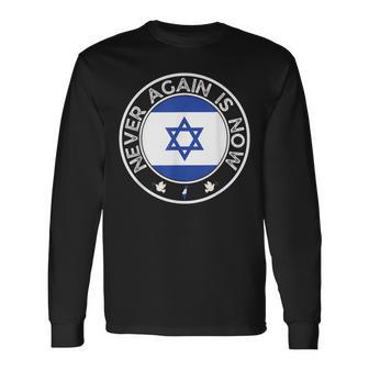 Nie Wieder Ist Jetzt Unterstützung Für Jeden Und Israel Langarmshirts - Geschenkecke