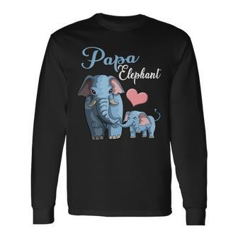 Niedliche Papa Elefant Schwangerschaftsankündigung Babyparty Langarmshirts - Geschenkecke