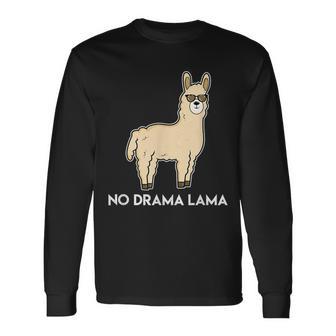 No Drama Lama Fun For Lama & Alpaka Fans Langarmshirts - Seseable