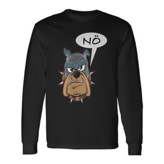 Nö Hund Statement Frosch I No Fun I Nein Langarmshirts - Geschenkecke