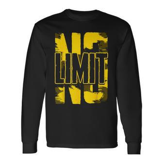 No Limit Motivated Gold Long Sleeve T-Shirt | Mazezy CA