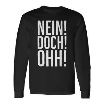 No Yes Ohh Louis De Funès Slogan Langarmshirts - Geschenkecke