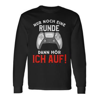 Noch Ein Round Then Hörr Ich Auf Gaming Console Ps Langarmshirts - Seseable