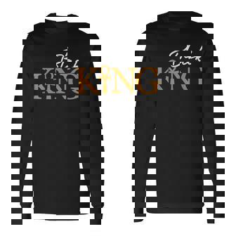 Noir Homme Africain Fête Des Pères Roi Egyptien Ankh T-shirt à manches longues - Cadeauxyz