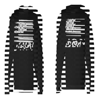 Nom D'anniversaire Personnalisé De Citoyenneté Jordanienne T-shirt à manches longues - Cadeauxyz
