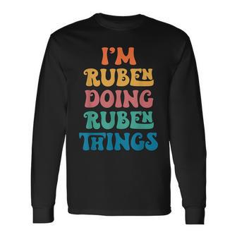 Ruben Así Es Como See El Mejor Ruben Del Mundo Camiseta de manga larga ...