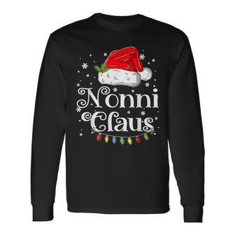 Nonni Claus Christmas 2023 Family Xmas Long Sleeve T-Shirt | Mazezy