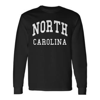 North Carolina Throwback Classic Long Sleeve T-Shirt | Mazezy AU