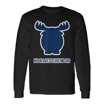 Norweschendir Norway Animal Moose On Saxon Langarmshirts - Seseable