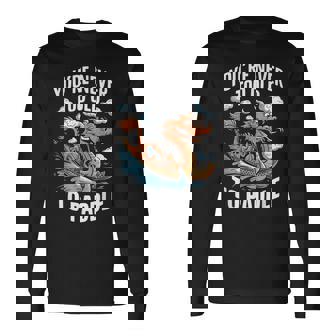 Nunca Eres Demasiadoiejo Para Remar Dragon Boat Racing Team Men Camiseta de manga larga - Regaloses