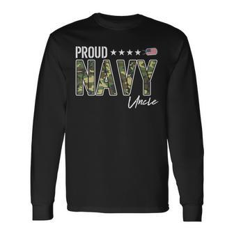Nwu Type Iii Proud Navy Uncle Long Sleeve T-Shirt - Monsterry