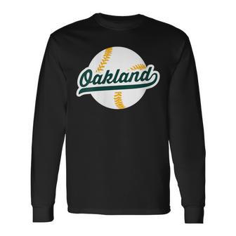 Oakland Baseball Vintage California Pride Love City Long Sleeve T-Shirt - Monsterry